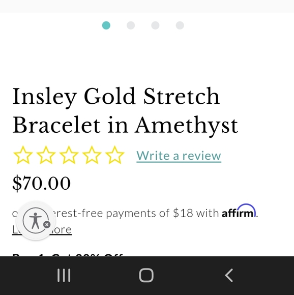 Kendra Scott Amethyst color stretch braclet Nwt - Picture 4 of 4